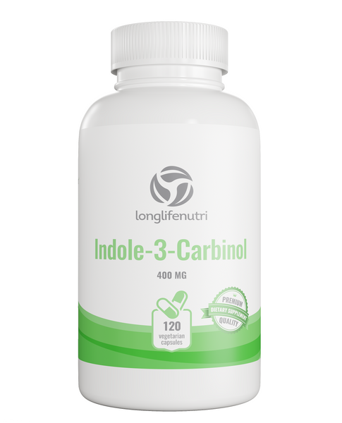 Indole 3 Carbinol 400mg - 120 Vegetarian Capsules LongLifeNutri