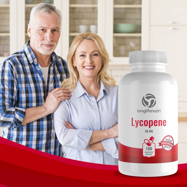 Lycopene 50 mg - 180 Vegetarian Capsules LongLifeNutri