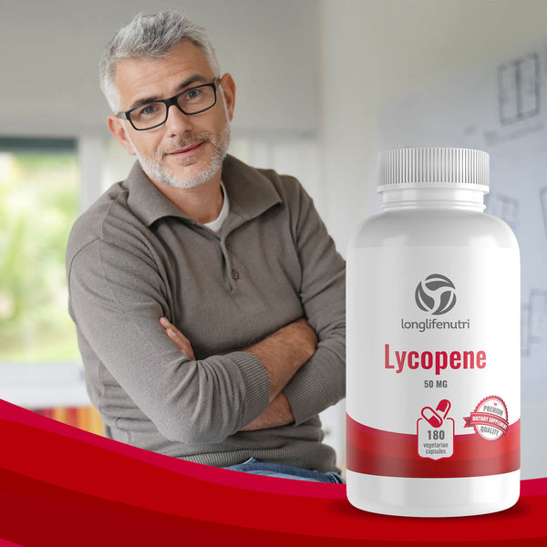 Lycopene 50 mg - 180 Vegetarian Capsules LongLifeNutri