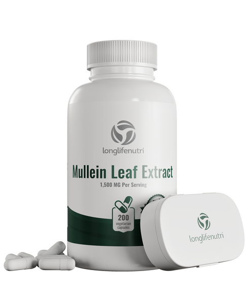 Mullein Leaf 1,500mg - 200 Vegetarian Capsules