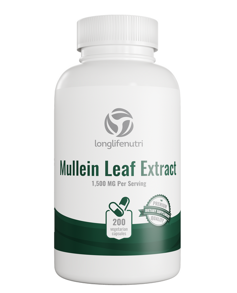 Mullein Leaf 1,500mg - 200 Vegetarian Capsules