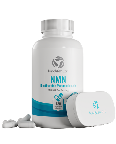 NMN Nicotinamide Mononucleotide 500mg - 60 Vegetarian Capsules LongLifeNutri
