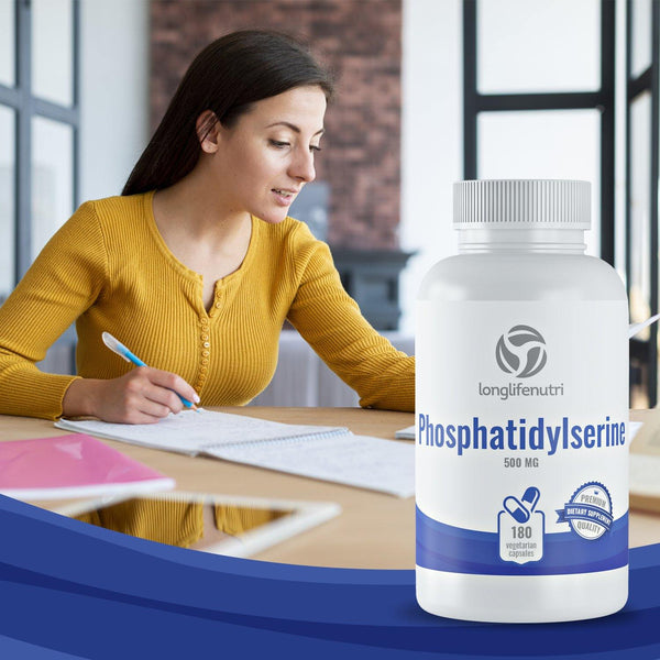 Phosphatidylserine 500 mg - 180 Vegetarian Capsules LongLifeNutri
