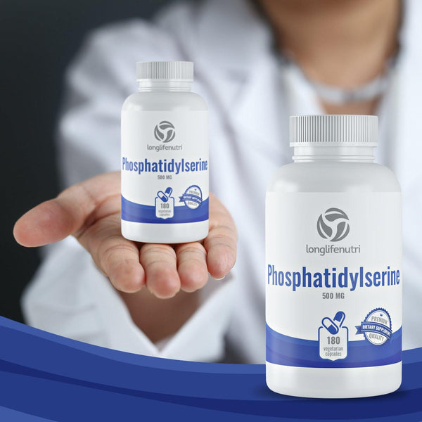 Phosphatidylserine 500 mg - 180 Vegetarian Capsules LongLifeNutri
