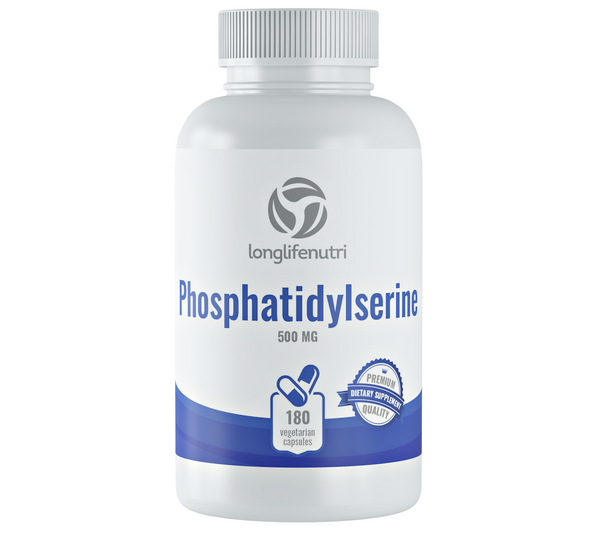 Phosphatidylserine 500 mg - 180 Vegetarian Capsules LongLifeNutri