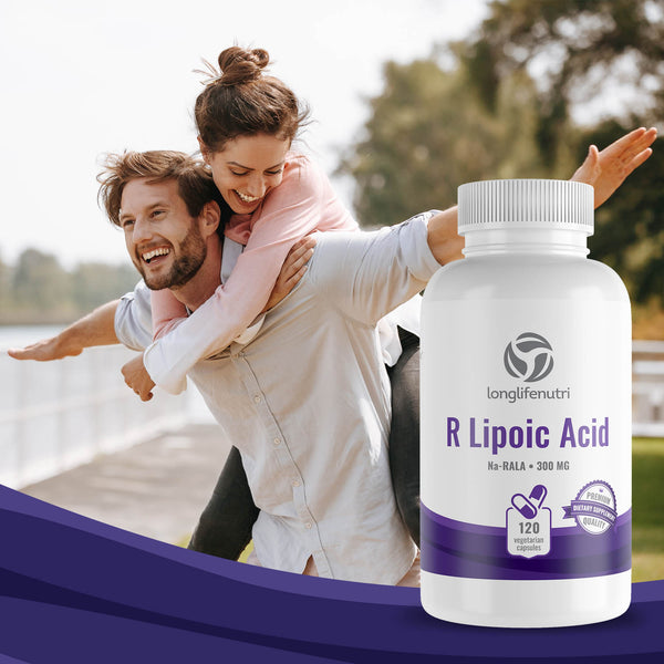 R-Alpha Lipoic Acid 300 mg - 120 Vegetarian Capsules - LongLifeNutri