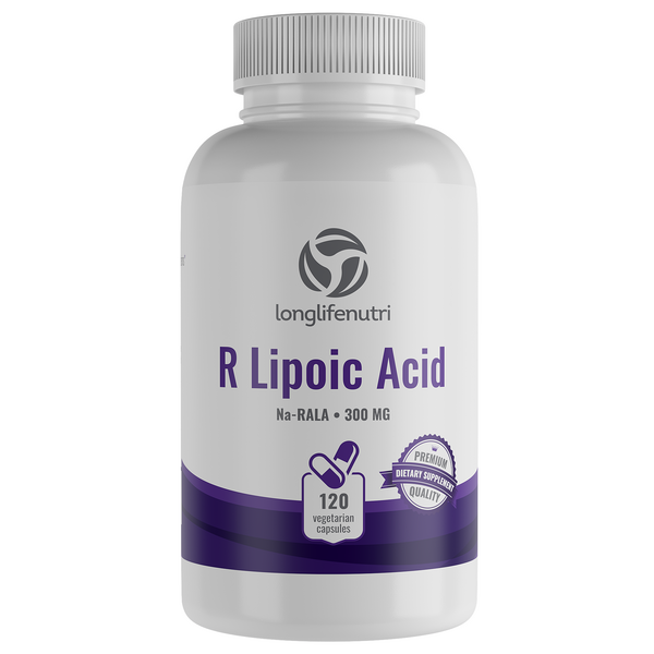 R-Alpha Lipoic Acid 300 mg - 120 Vegetarian Capsules LongLifeNutri