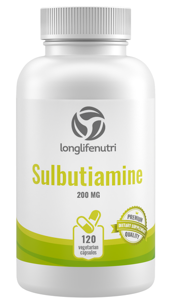 Sulbutiamine 200mg - 120 Vegetarian Capsules - LongLifeNutri