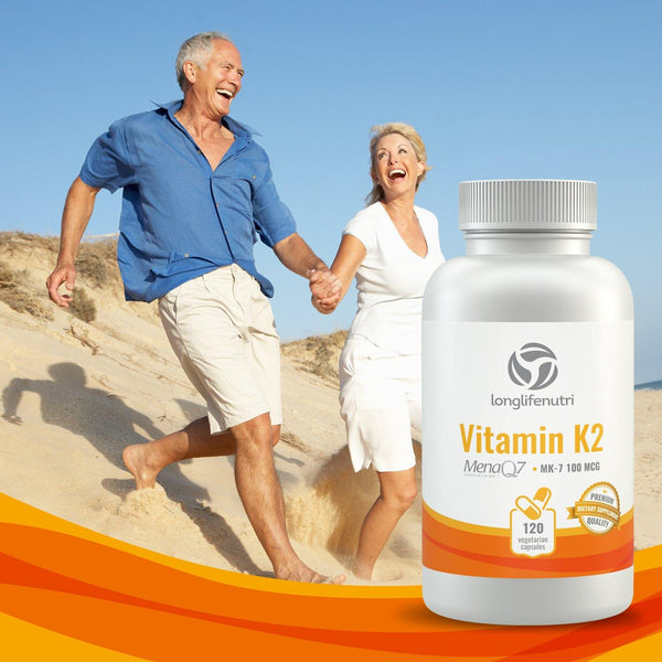 Vitamin K2 MK-7 100 Mcg - 120 Veggie Capsules LongLifeNutri